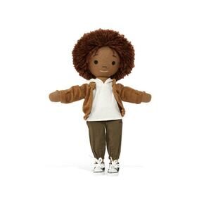 HarperIman Ashton 14" Handmade Linen Plush‎ Doll, Petite Collection NEW